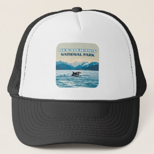 Casquette Parc national Kenai Fjords Orca Alaska Vintage