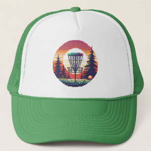 Casquette Parcours de golf Pixel Art Disk