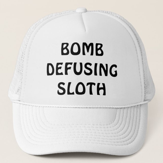 Casquette Paresse de désamorçage de bombe (Devant)