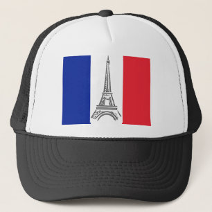 Casquette Paris Eiffel Tower French Flag Hat