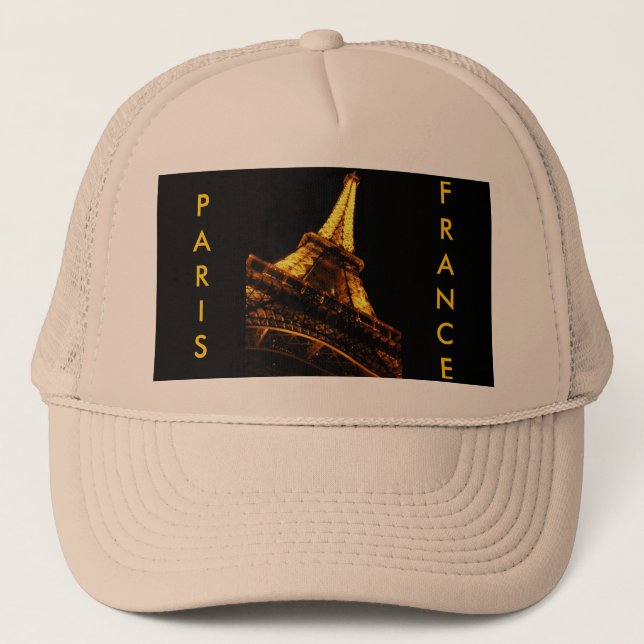 Casquette Paris, France, Tour Eiffel, Chapeau (Devant)
