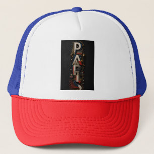 Casquette Paris – Mosaïque Micro 3D Verticale aux Couleurs F