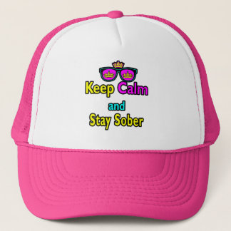 Casquette Parodie Lunettes De Soleil Couronne Gardez Le Calm