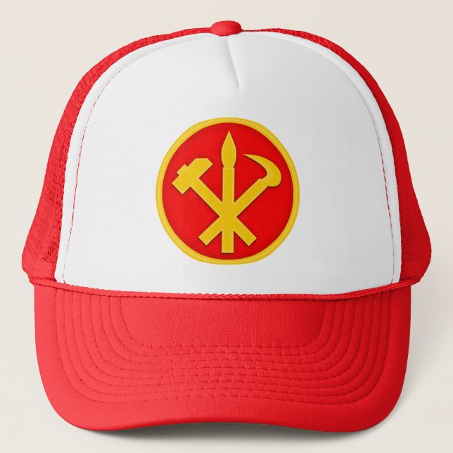 Casquette Parti des Travailleurs de WPK d'emblème de la (Devant)