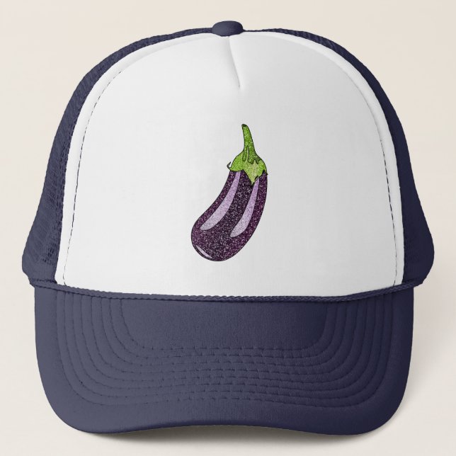 Casquette Parties scintillant Eggplant (Devant)