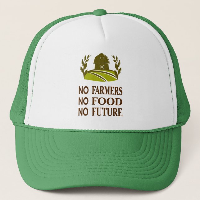 Casquette pas d'agriculteurs pas de nourriture pas d'avenir (Devant)
