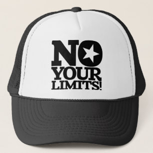 Casquette Pas De Limites ! Texte noir