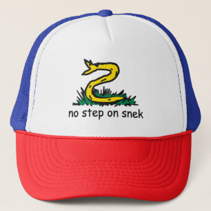 Casquette Pas de marche sur les mèmes de serpent Gadsden Sne