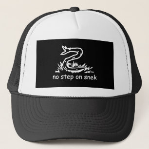 Casquette Pas de marche sur les mèmes de serpent Gadsden Sne