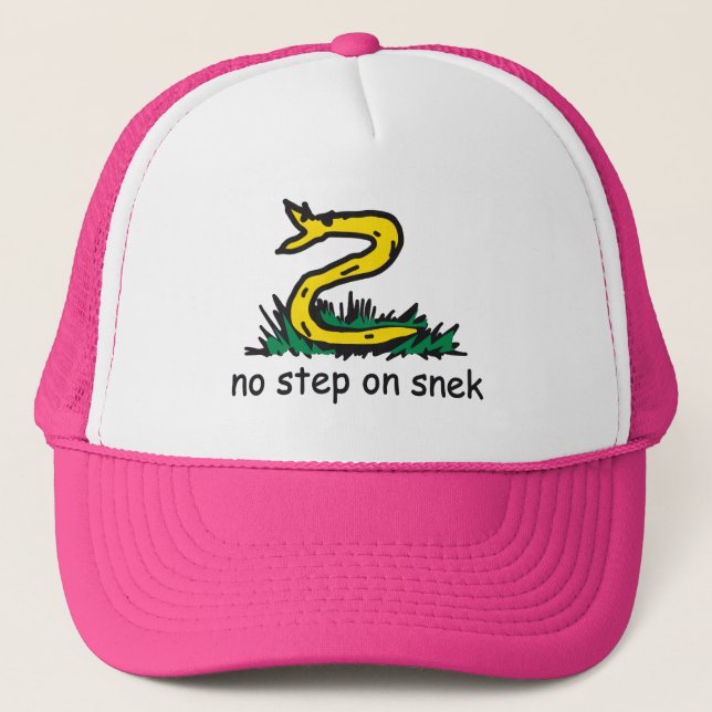 Casquette Pas d'étape sur les mèmes à bascule Gadsden SnekRi (Devant)