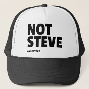 Casquette Pas Steve (texte noir)