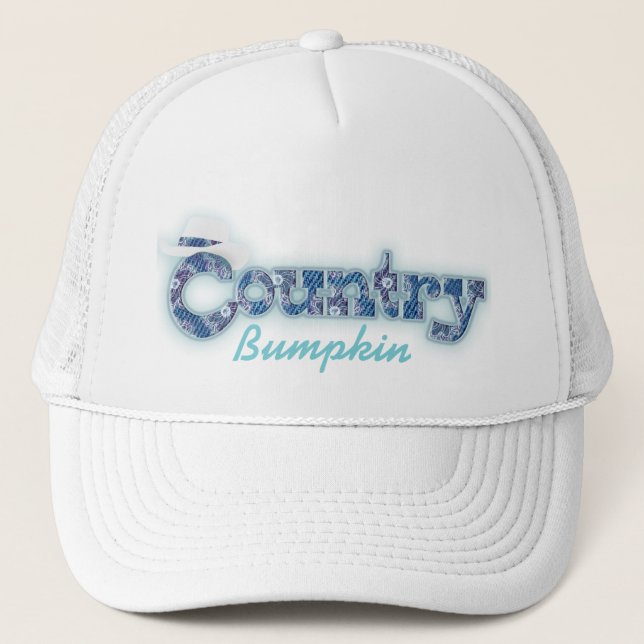 Casquette "Pâte à la campagne" denim bleu aqua blanc casquet (Devant)