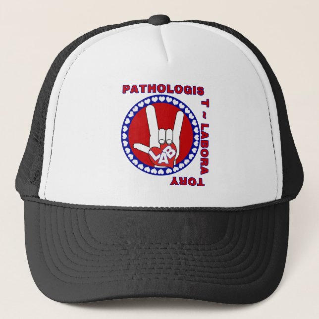 CASQUETTE PATHOLOGUE CARRÉ ASL LOVE LOGO (Devant)