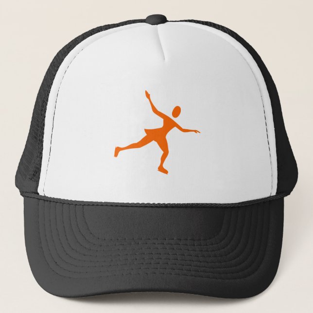 Casquette Patinage sur glace - Orange (Devant)