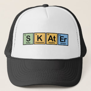 Casquette Patineur fait d'éléments