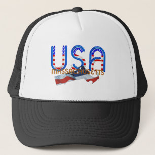 Casquette Patriote du Massachusetts de PIÈCE EN T
