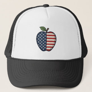 Casquette Patriotic Apple Vintage Engraving Vector Design_1
