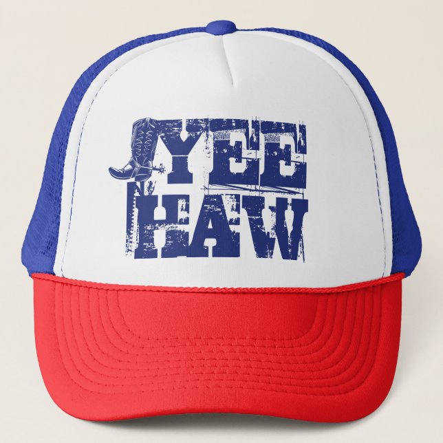 Casquette Patriotique bleu rouge (Devant)