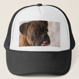 Casquette patriotique de chien de boxeur