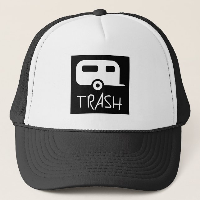 Casquette Pauvre plouc muet de déchets blancs de terrain de (Devant)