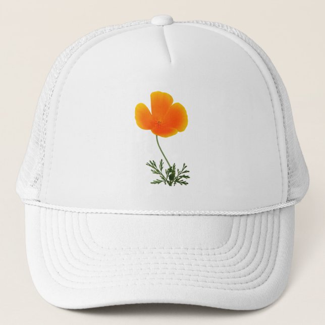 Casquette pavot orange (Devant)