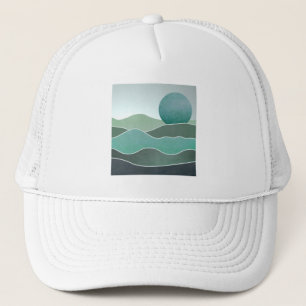 Casquette Paysage du monde Turquoise