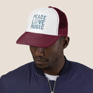 Casquette Peace Love Music