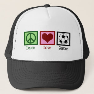 Casquette Peace Love Soccer