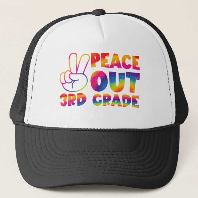 Casquette Peace Out Teinture de 3e année Teinture de Dernier (Devant)