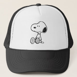 Casquette PEANUTS   Snoopy on Black White Comics