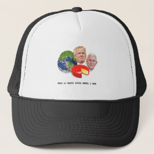 Casquette Peas on Earth Gouda Wheel 2 Men Trump & Pence