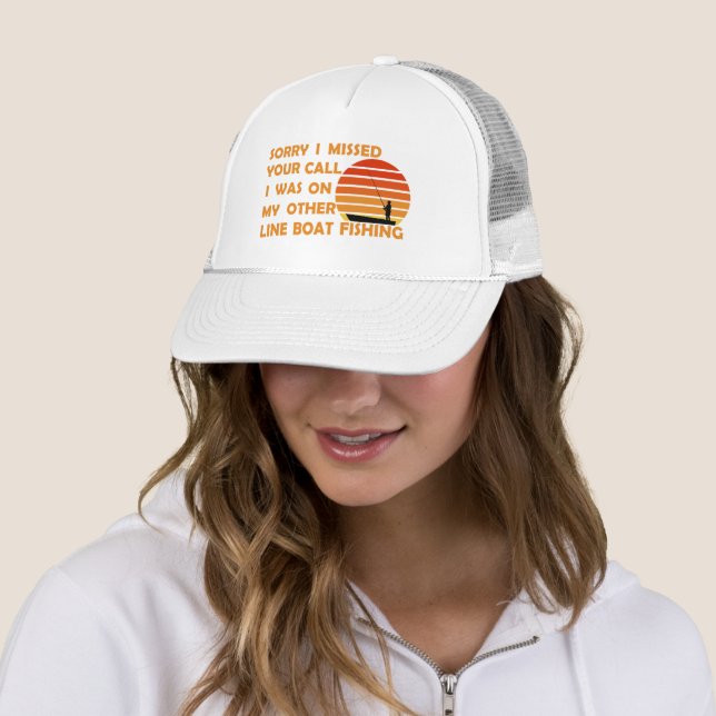 Casquette Pêche amusante (En situation)