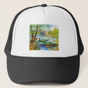 Casquette Pêche au printemps, Vincent van Gogh.