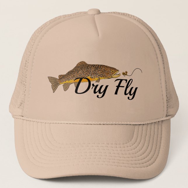 Casquette Pêche Brown à la truite sèche (Devant)