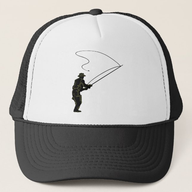 Casquette Pêche de mouche dans les échassiers (Devant)