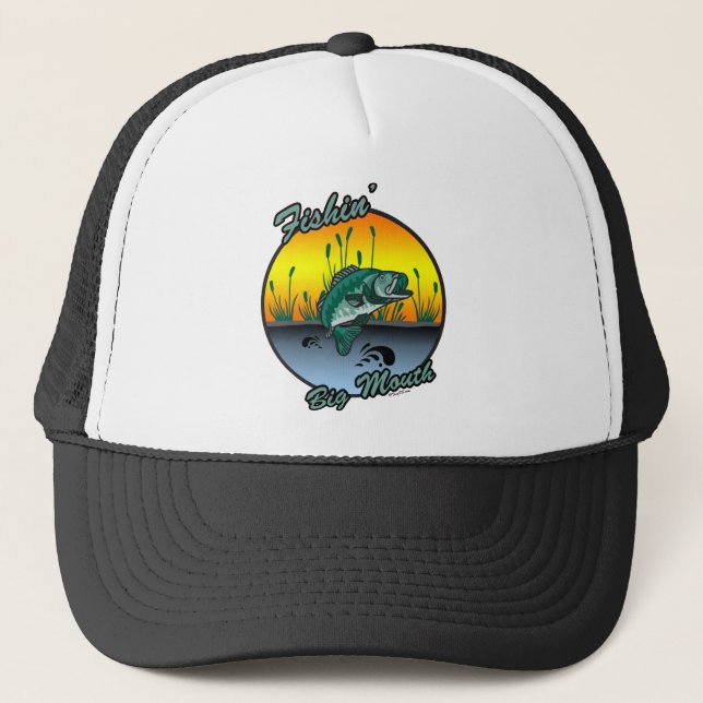 Casquette Pêche Grosse Bouche Chemises de pêche (Devant)