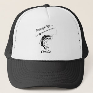 Casquette Pêche personnalisée est Life Rod Reel Line Hotte