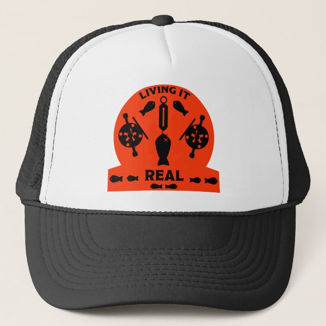 Casquette Pêche Saumon sauvage (Devant)
