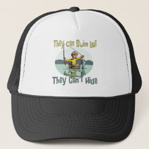 Casquette Pêcher nager mais ne peut pas se cacher