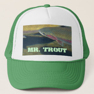 Casquette Pêcheur de pêche de truite grise d'arc-en-ciel de