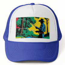 Pêcheur sur Riverbank