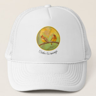 Casquette Peinture à cire de cèdre - jolie art original chie