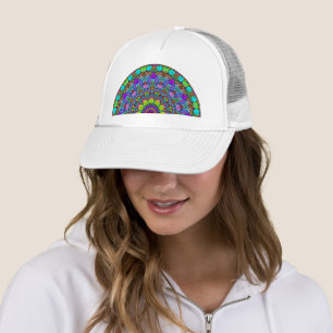 Casquette Peinture à la main Mandala Horloge Face 4
