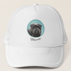 Casquette Peinture Affenpinscher - Joli art original chien