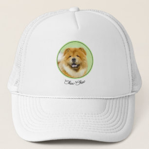 Casquette Peinture Chow Chow - Joli art original chien