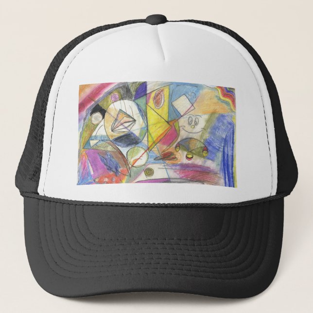 Casquette peinture colorée (Devant)