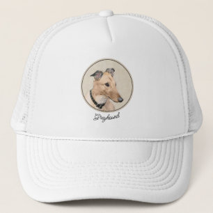 Casquette Peinture Greyhound - Cute Original Chien Art