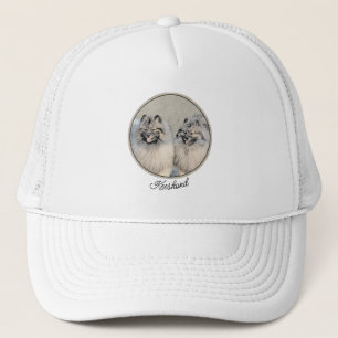 Casquette Peinture Keeshond Brothers - Art Chien original