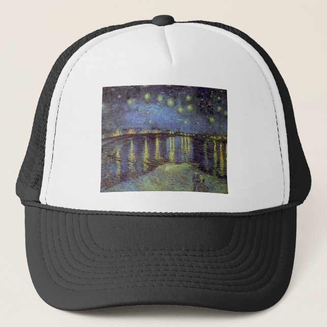 Casquette Peinture nocturne étoilée de Van Gogh (Devant)
