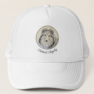Casquette Peinture Shetland Sheepdog - Jolie art original ch